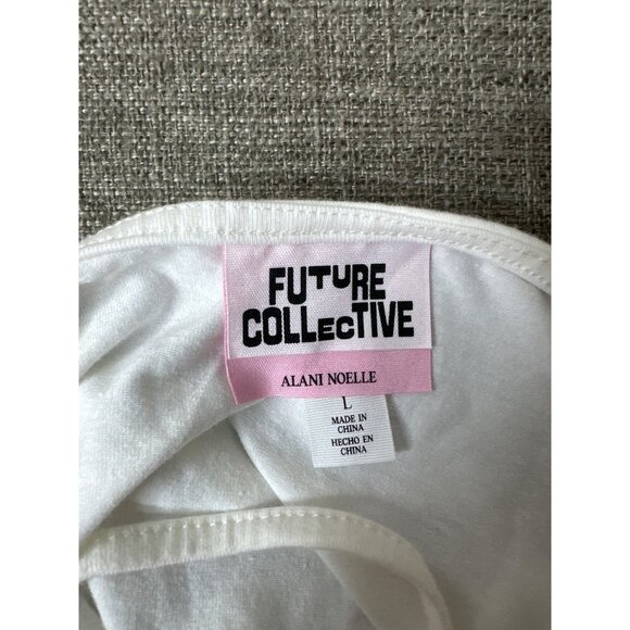 Orange Textured Crop Tank Top & White Tie-Front Crop Cami Lot of 2 Beach Cruise - Picture 8 of 13